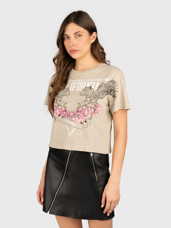 Tricou CALIFORNIA cu imprimeu accentuat - 1