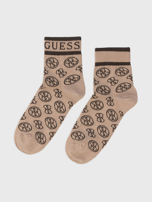NOMIE socks with monogram logo print - 1