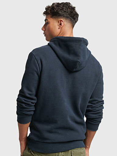 Dark blue hooded sweatshirt  - 3