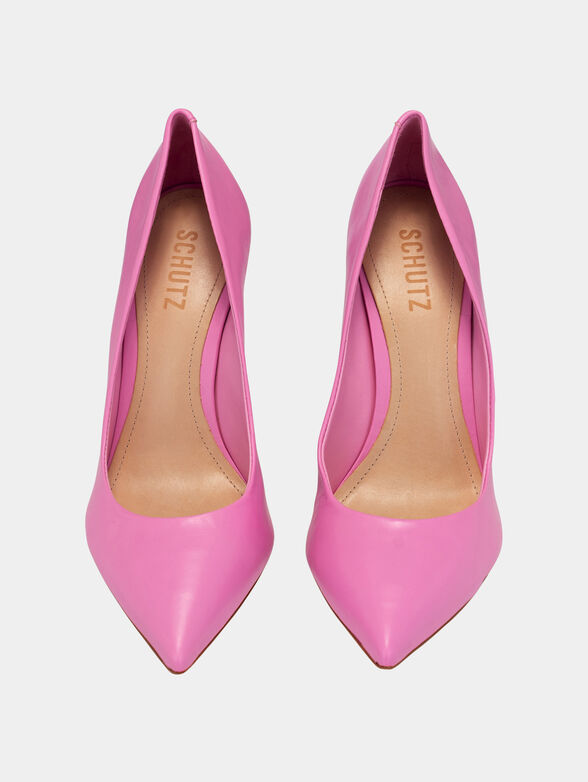 Heeled shoes in beige color - 6