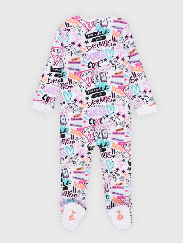 Jumpsuit with multicolored print and logo detail - 2