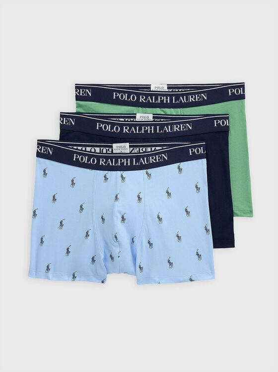 Set de trei perechi de boxeri cu bandă logo - 1