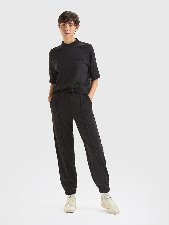 Sweatpants in black color - 4
