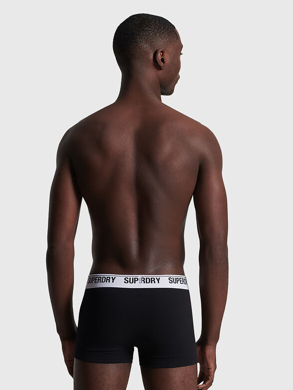 Set of 3 boxers in black in black color - 2