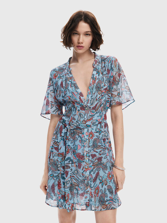 Rochie midi cu imprimeu floral - 1