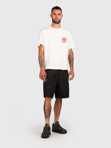 Cotton T-shirt with accent back - 3