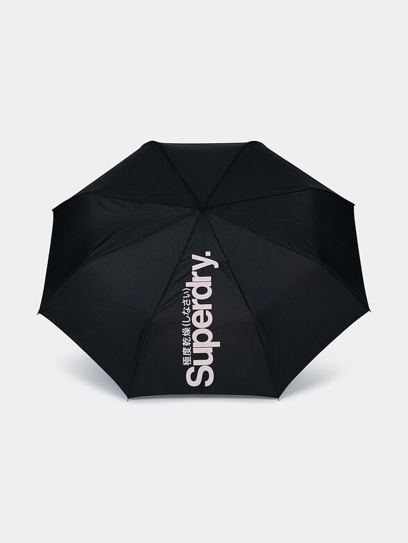 Folding umbrella with maxi logo print - 4