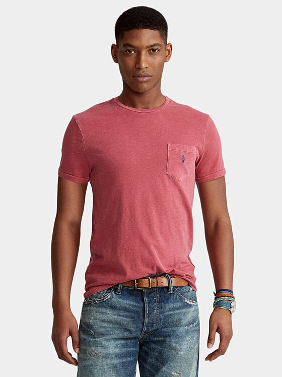 Tricou din bumbac cu buzunar - 1