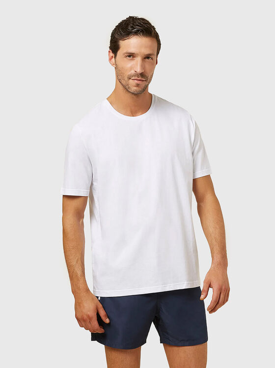 EASY LIVING cotton T-shirt in dark blue - 1