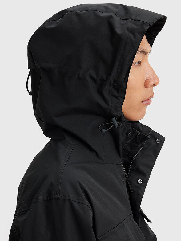 Black jacket with hood - 4