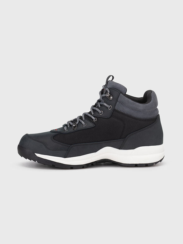 ALPHA MID Black high-top sneakers - 4