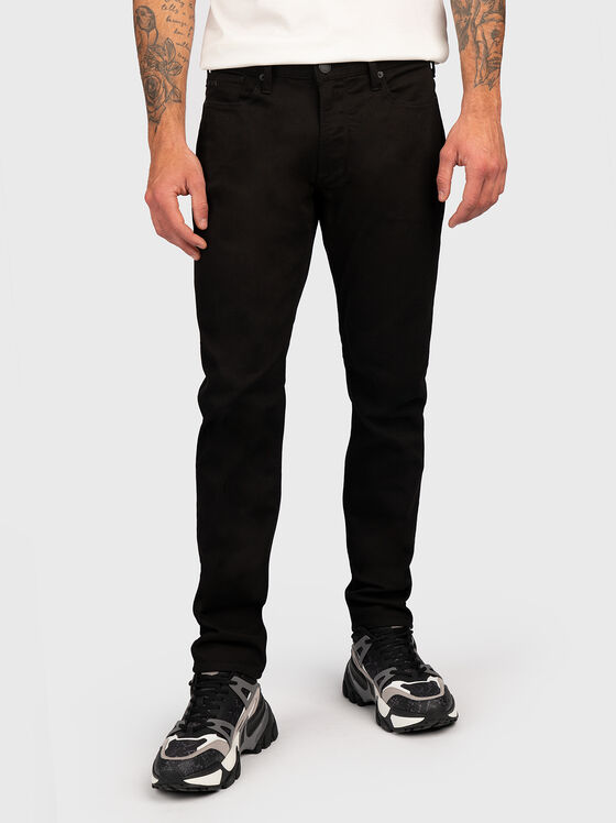Black color slim fit jeans - 1