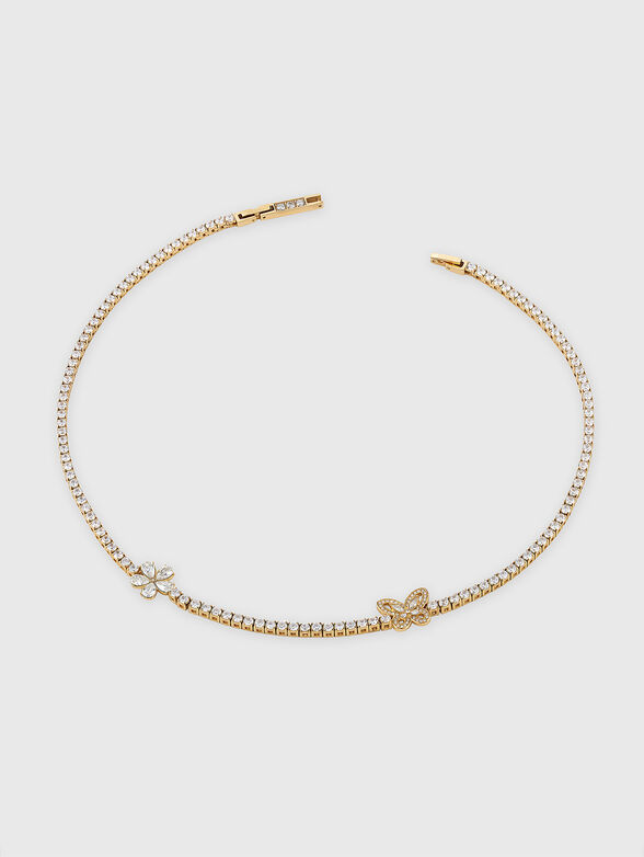 LILY necklace with rhinestones - 1