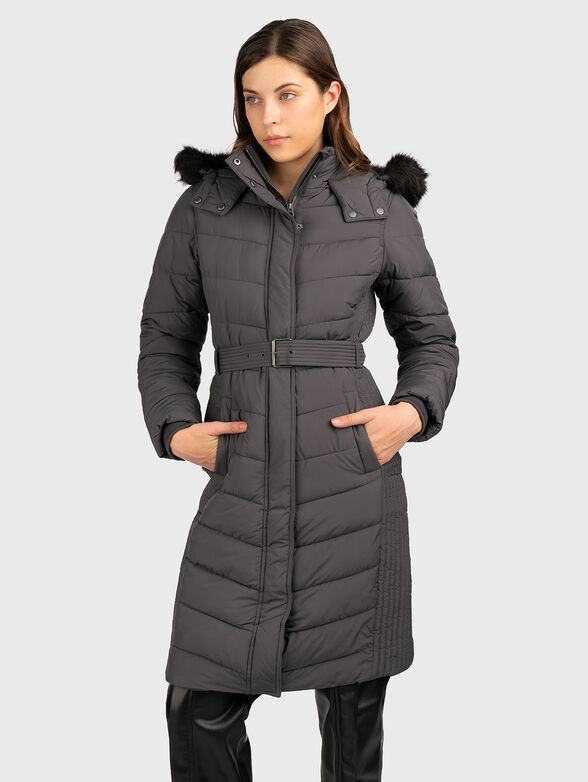 Padded jacket with hood - 1