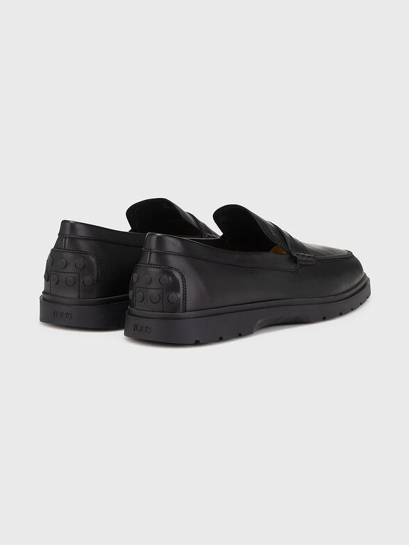 IBRIDO black leather loafers  - 3