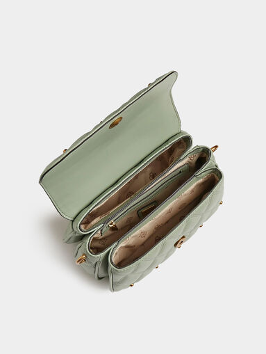 TRIANA bag with metal elements in dark gold color - 5