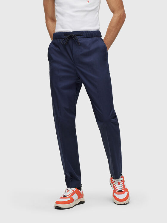 Pantaloni slim albaștri HOWIE - 1