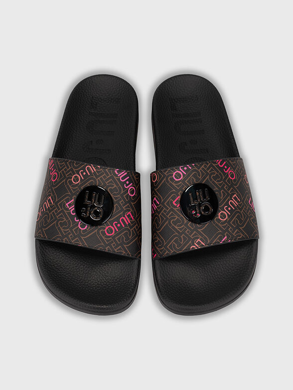 KOS 07 beach slippers with contrasting logo print - 6
