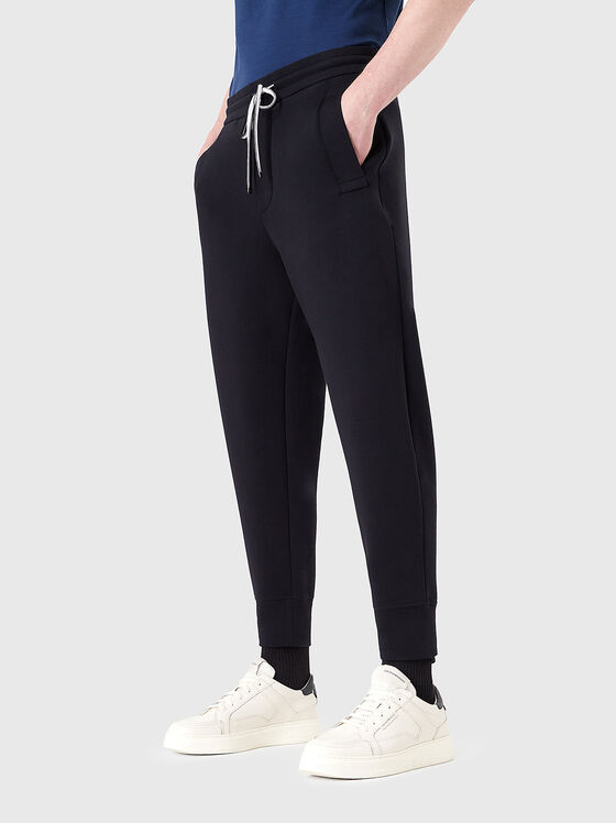Pantaloni sport albastru închis - 1