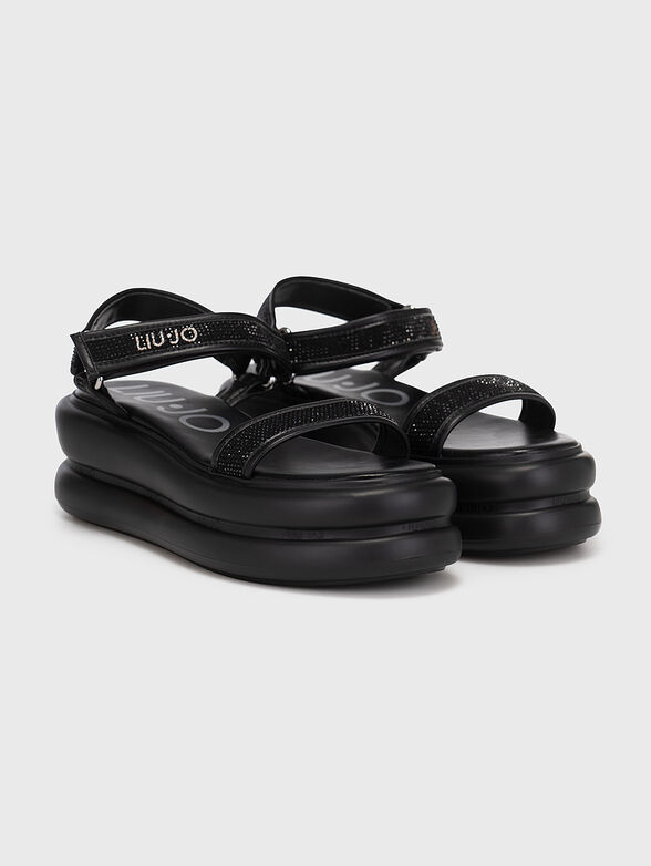 ARIA 03 sandals with appliqué rhinestones - 2