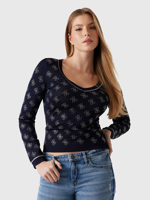 ROSIE sweater with rhinestones - 1