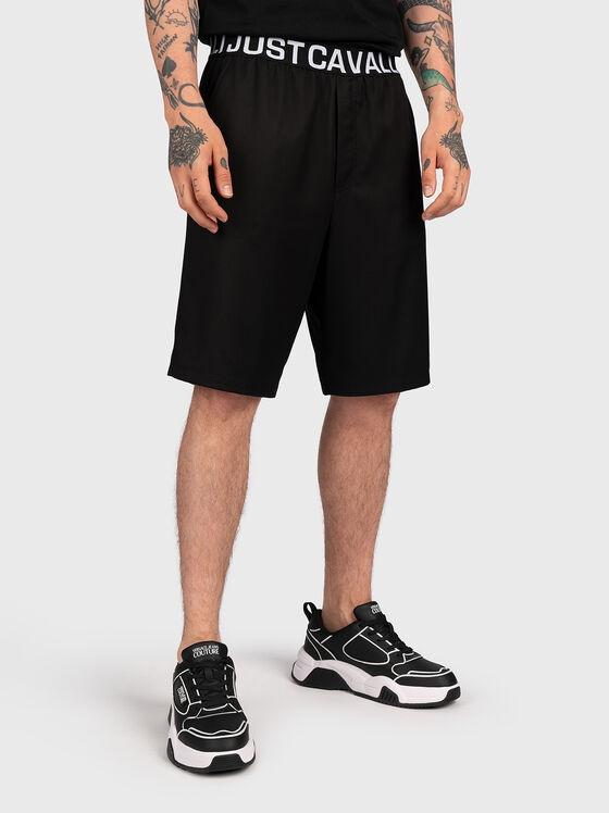 Shorts with logo lettering - 1