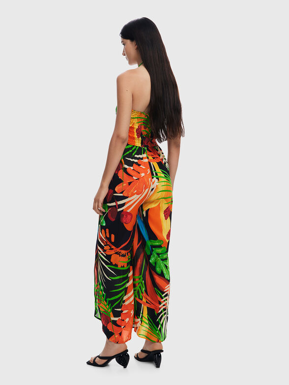 Tropical print jumpsuit - 2