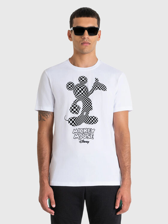 Tricou alb cu imprimeu MICKEY MOUSE - 1
