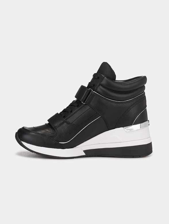 Platform leather shoes - 4