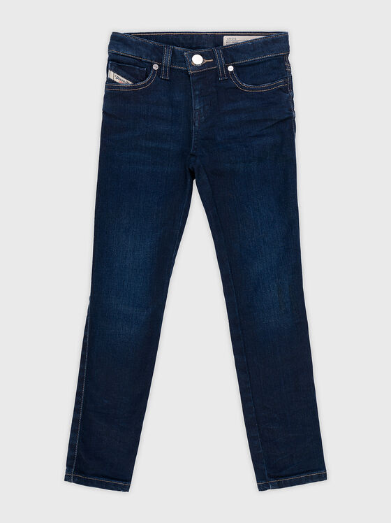 Navy blue skinny jeans - 1