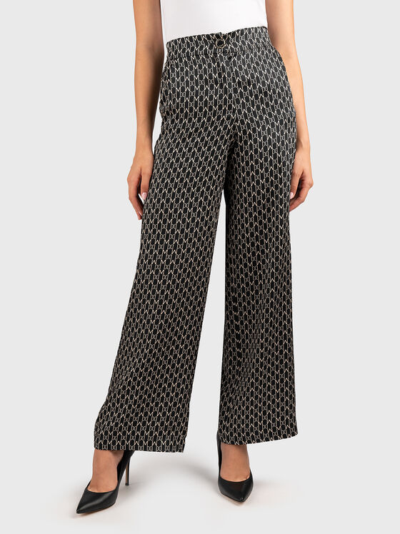 ROBIN pants with monogram print - 1