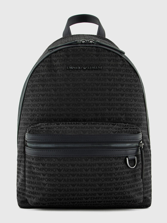 Rucsac cu monogramă logo imprimată - 1