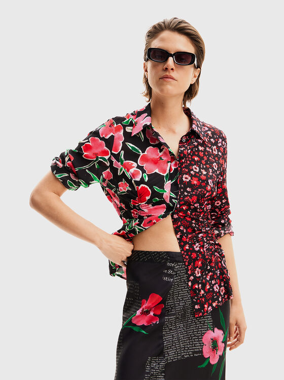 Shirt with floral print  - 1