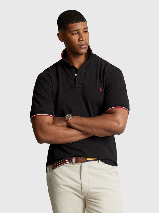 Tricou polo din bumbac cu logo - 1