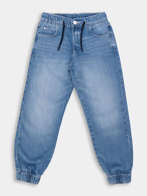 Unisex jeans in blue color - 1