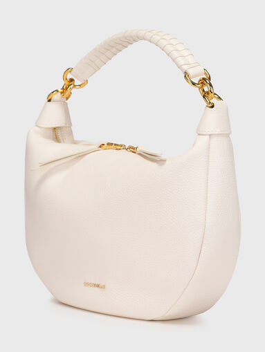 White leather bag with golden elements - 4