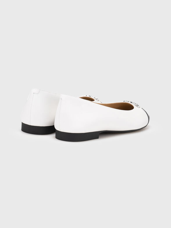 REBECCA ballet flats with logo - 3