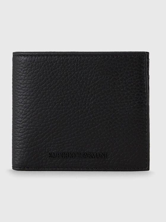 Black leather wallet  - 1