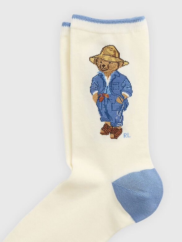 Polo Bear embroidery socks - 2