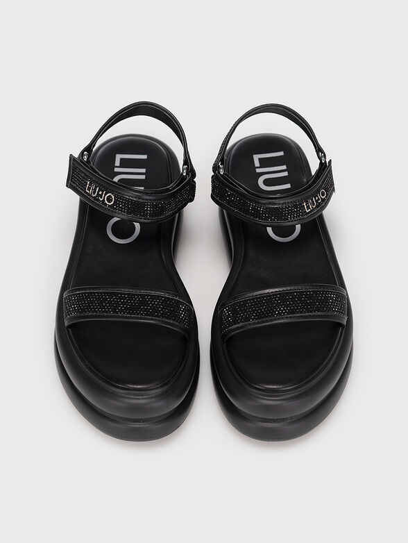 ARIA 03 sandals with appliqué rhinestones - 6