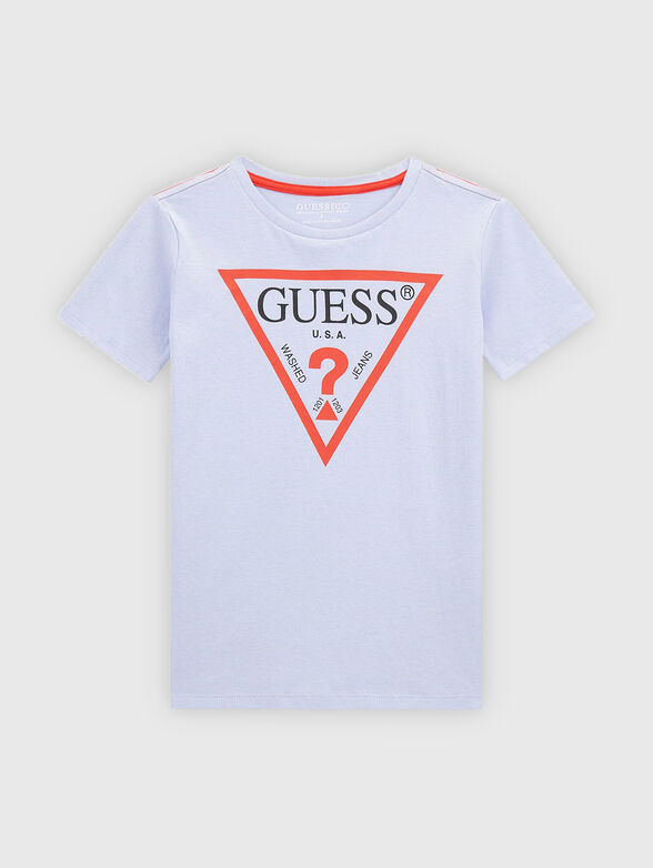 T-shirt with a triangular neon logo - 1