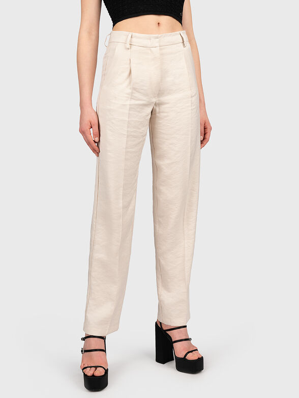Ecru trousers - 1