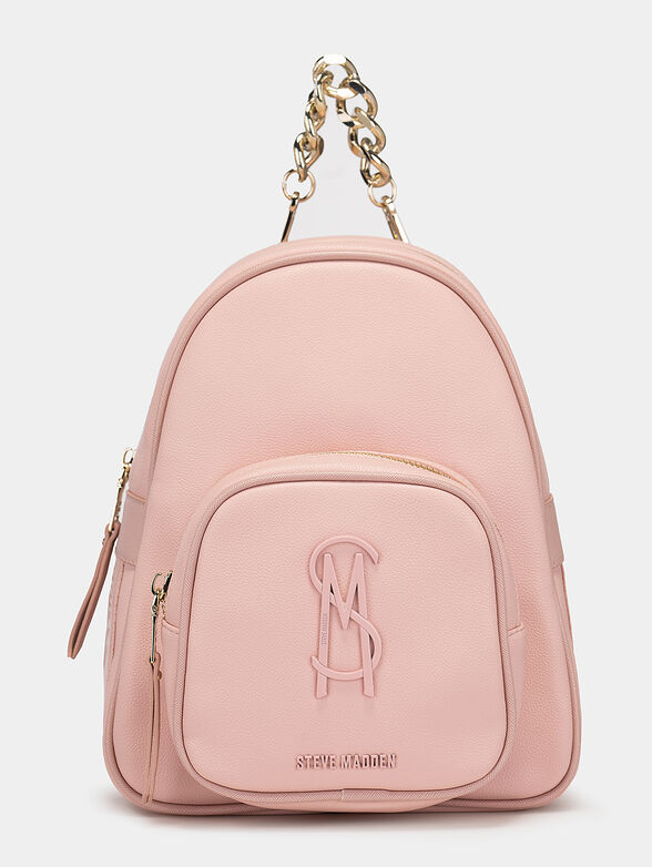 BTEMPO pink backpack with metal logo detail - 1