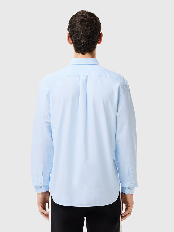 Blue cotton shirt - 3