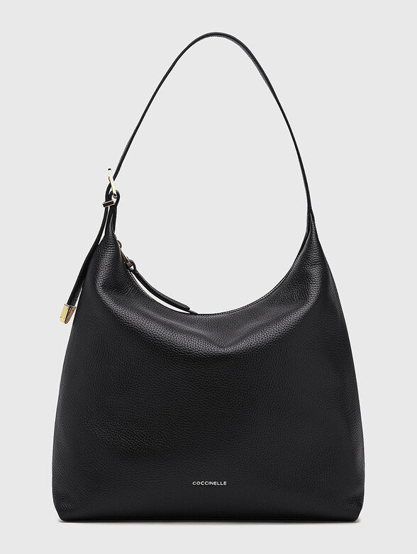 Leather bag with golden accents - 1