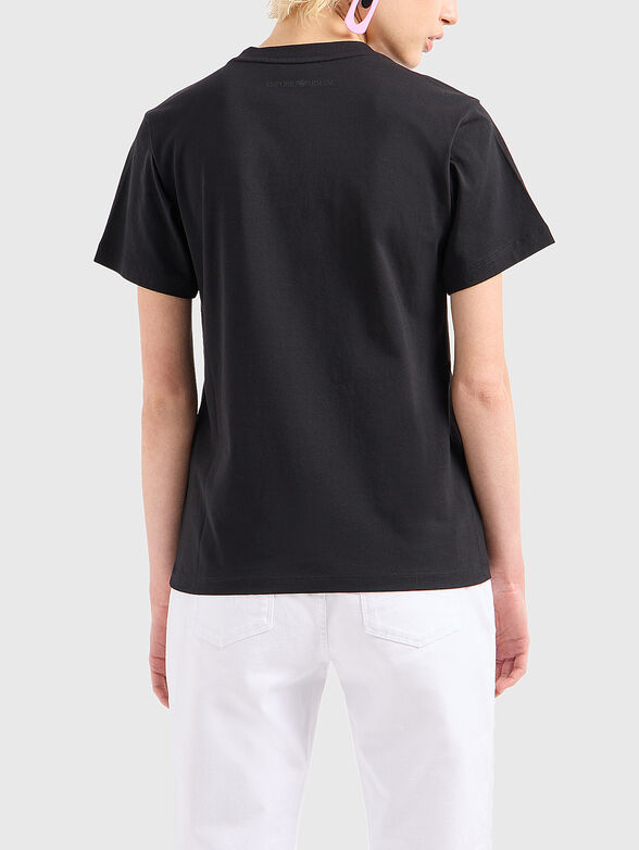 Black T-shirt with print - 3