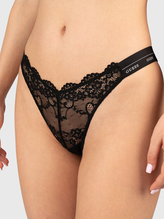 JANE G-string with logo details - 1