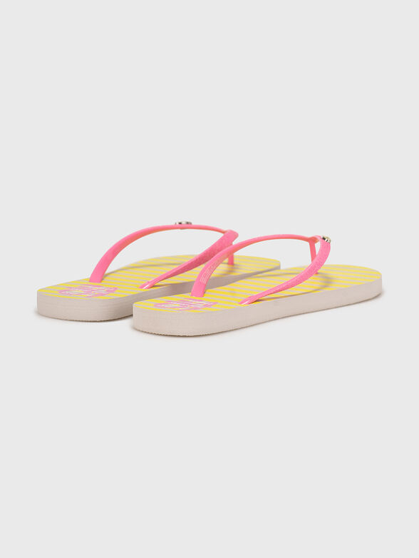 RAKE LOVE beach slippers with glitter detail - 3