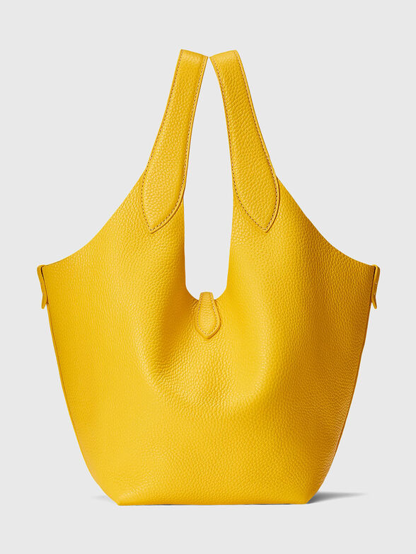 Leather tote bag with logo - 3