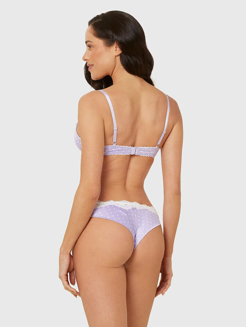 DOTTY purple bra with push-up effect  - 3